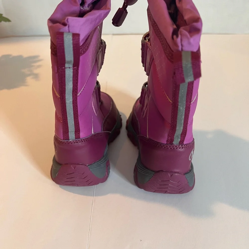 Land’s End Snow Flurry Insulated Pink/Purple Toddler Boots sz 6